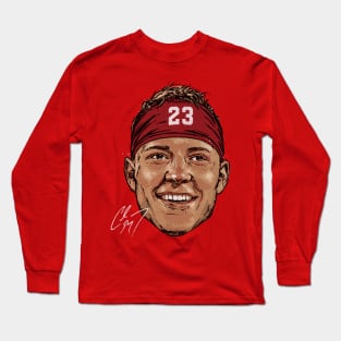 Christian McCaffrey San Francisco Smile Long Sleeve T-Shirt